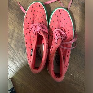 Rare vintage VANS Lace Up Watermelon Sneaker 2009 size5